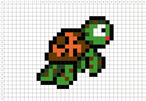 Tortue Nemo - Pixel Art