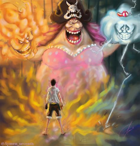 One Piece Wallpaper: One Piece Luffy Vs Big Mom