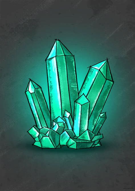 Crystal By Restlesslynx On Deviantart Crystals Vector Illustration Art