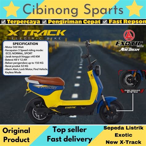 Jual Sepeda Listrik Motor Listrik Exotic X Track Watt New Model