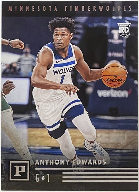 Anthony Edwards 2020-21 Panini Chronicles Basketball Minnesota ...