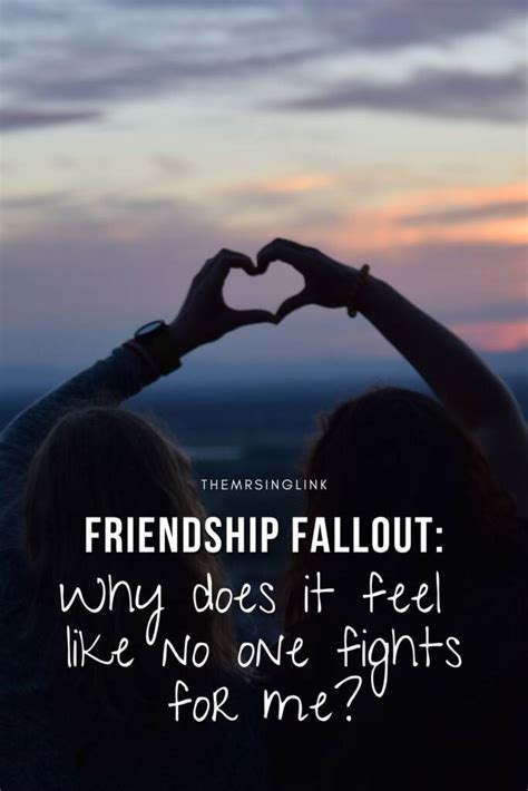 Friendship Fallout Fighting For The Wrong Friends