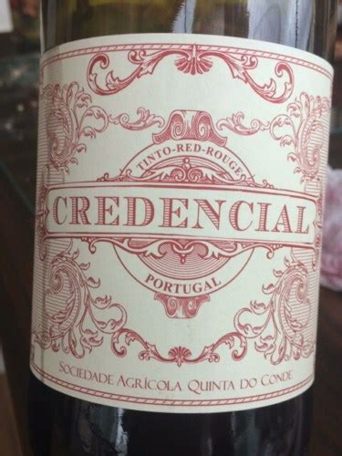 Quinta Do Conde Credencial Tinto Vivino Us