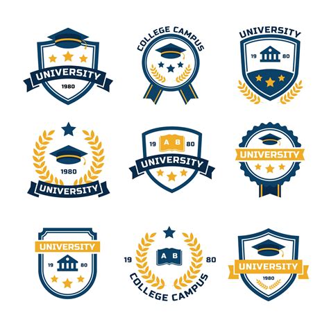 Modern University Badges Collection 3100380 Vector Art at Vecteezy