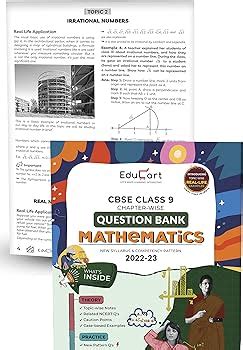 Educart CBSE Class Question Bank MATHEMATICS For 2023 2024