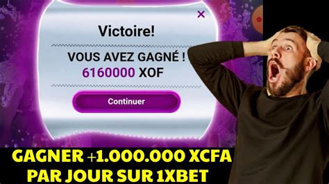 NOUVELLE ASTUCE 1XBET Qui Fait Gagner 1 000 000 XCFA Faille1xbet