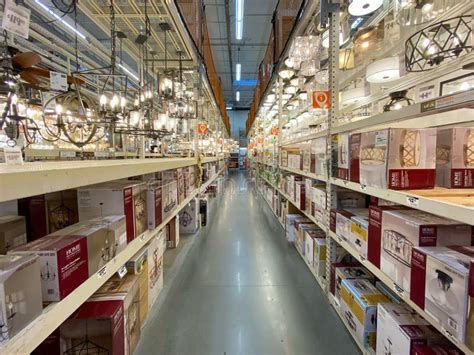 The Home Depot Store Department Section Aisles Light Section Editorial Photography Image Of