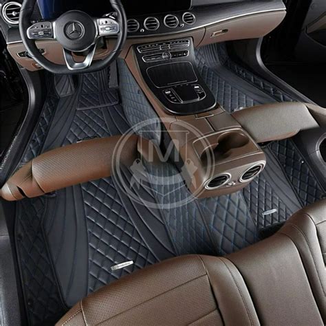 Shop Black With Blue Diamond Car Floor Mat Online Manicci