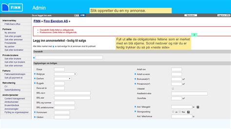 Bruksanvisning For Finn Eiendom Partnerkunder Innholdsliste Hvordan