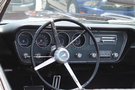 Classic pontiac interior editorial stock photo. Image of arrowhead ...