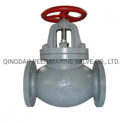 Jis F7353 Marine Cast Iron 5k Globe Valve Globe Valve And Cast Iron Swing Check Valve