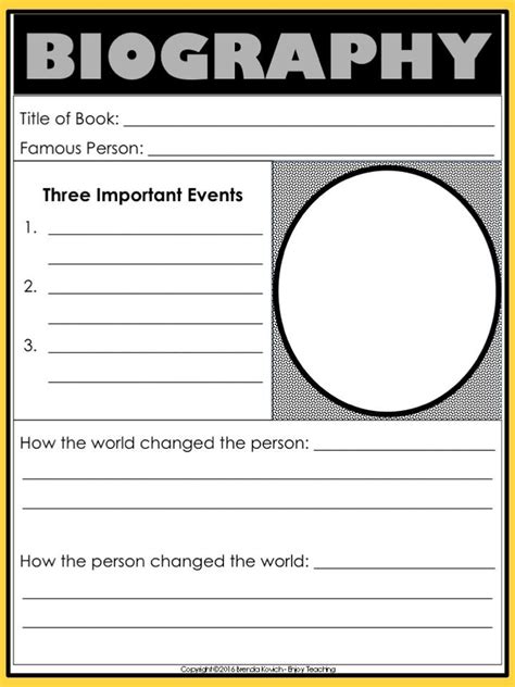 Biography Lesson Plans 2nd Grade