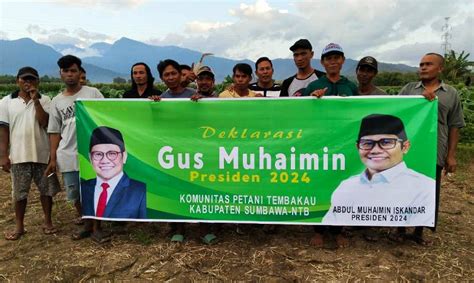 Petani Tembakau Sumbawa Deklarasi Dukung Gus Muhaimin Pada Pilpres