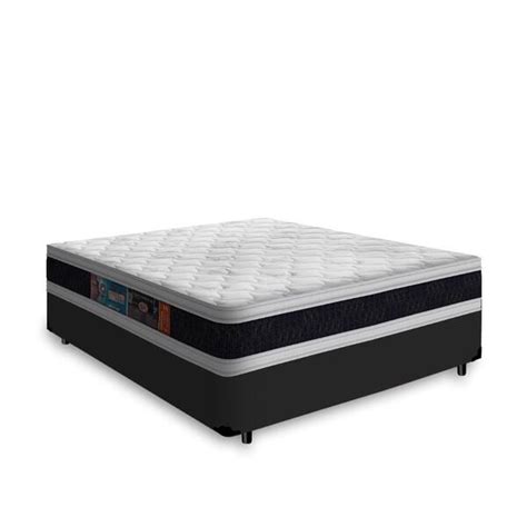 Cama Box Casal Colch O De Espuma D Castor Black White Double Face