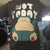 Amazon Pokemon Men S Snorlax Not Today T Shirt Clothing