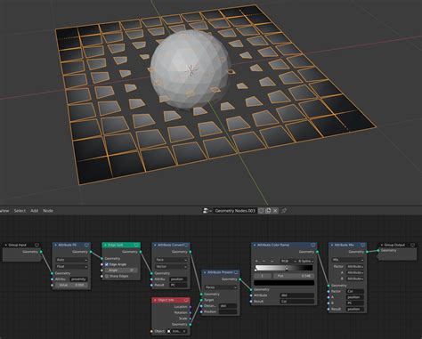 Scaling Faces By Proximity Using Geometry Nodes Modeling Blender