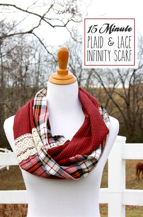 Infinity Scarf Tutorial - plaid & lace! - U Create