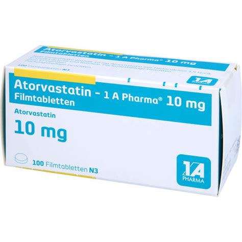 Atorvastatin 1 A Pharma 10mg Filmtabletten 100 St