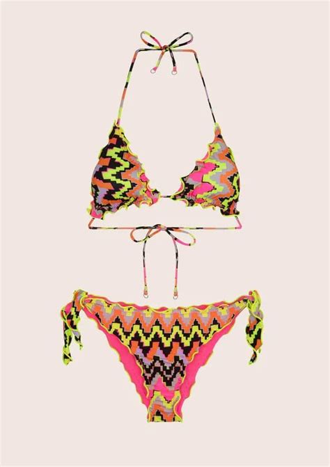 BIKINI TRIANGOLO E SLIP NODI REGOLABILE FROU FROU ETHOS F K Chic