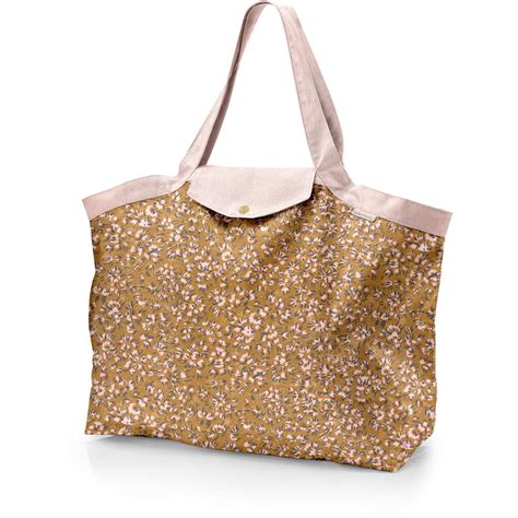 Grand Sac Cabas Pliable Papa Pique Et Maman Coud