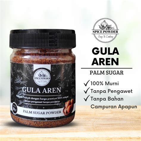 Jual Gula Aren Bubuk Palm Sugar Powder Bumbu Dapur Rempah Asli Murni