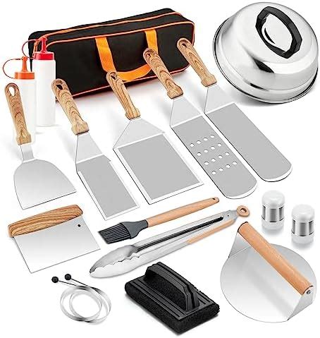 Amazon Hasteel Pcs Griddle Accessories Kit Stainless Steel