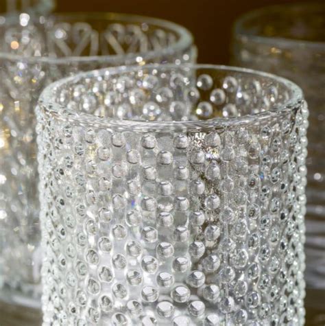 Decorative Glass Tealight Holders Set Of Four