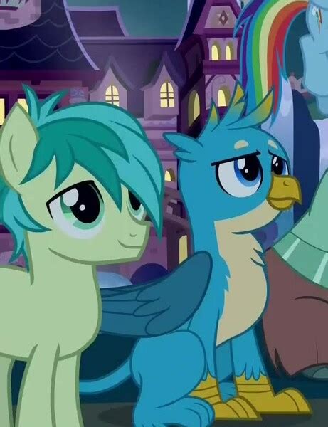 1510246 Safe Derpibooru Import Screencap Gallus Rainbow Dash