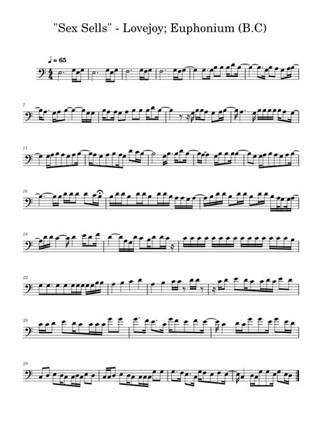 Sex Sells Lovejoy Euphonium Bc Sheet Music For Euphonium Solo