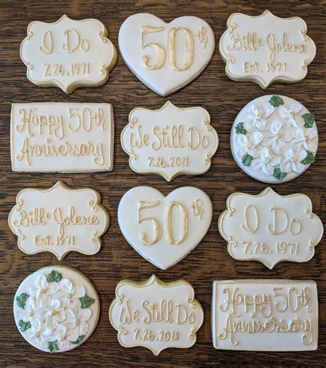 Th Anniversary Party Ideas Food Th Anniversary Cookies Th