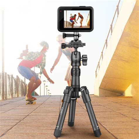 Qingzhuangshidai Q3110 Aluminum Mini Portable Desktop Action Camera Tripod