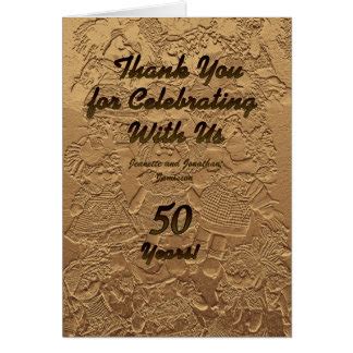 50th Wedding Anniversary Thank You Cards - Invitations, Greeting ...