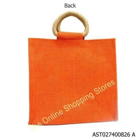 Short Cotton Padded Standard Printed Jute Gift Bag Size Dimension