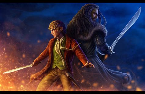 Bilbo And Thorin Artwork By Dwalinroxxx The Hobbit Fan Art