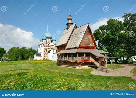 Igreja Nikola De Madeira Em Suzdal Kremlin Foto De Stock Imagem De