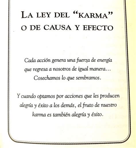 Ley Del Karma O De Causa Y Efecto Ley Del Karma Ley Frases