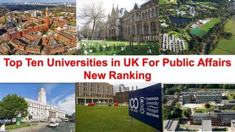 Top Ten Universities In Uk For Public Affairs New Ranking Public Policy Schools In Uk Youtube