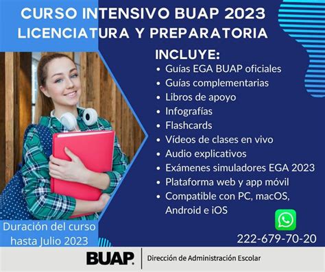 Este es el curso oficial de la BUAP para el Examen de Admisión 2023