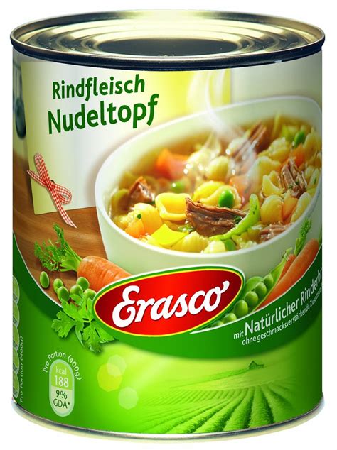 1X 800G ERASCO RINDFL NUDELTOPF Amazon de Lebensmittel Getränke