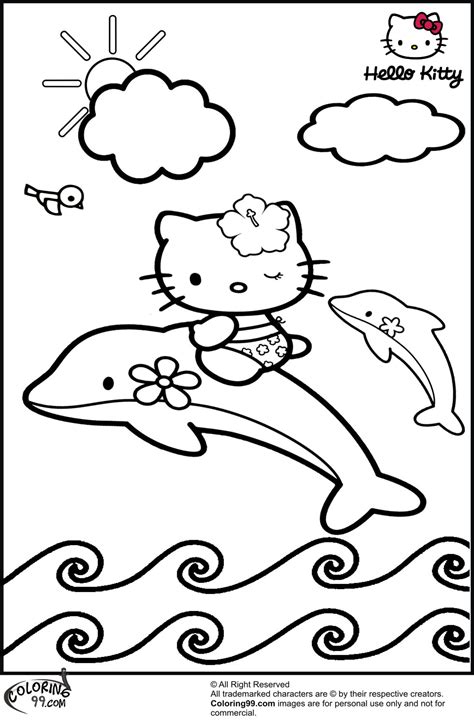 Hello Kitty Coloring Pages | Team colors