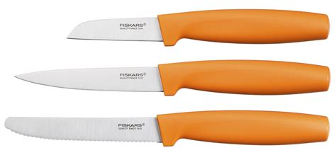 Fiskars Small Knife Set 3pcs Orange 1alt