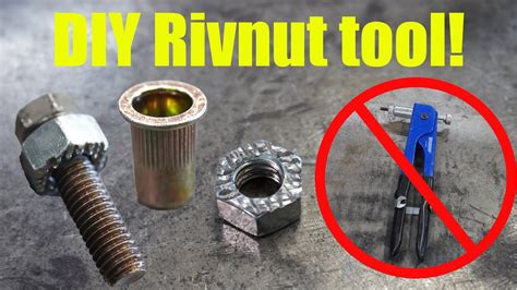 DIY Rivnut Tool Homemade RivNut Nutsert Tool Easy To Make YouTube