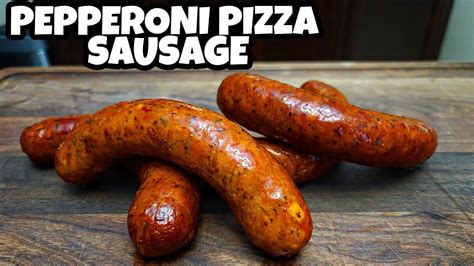 Pepperoni Pizza Sausage Homemade Sausage Recipe Smokin Joe S Pit Bbq Youtube