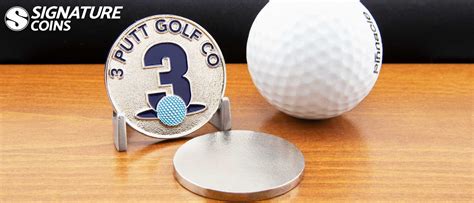 Golf Ball Marker Signature Coins