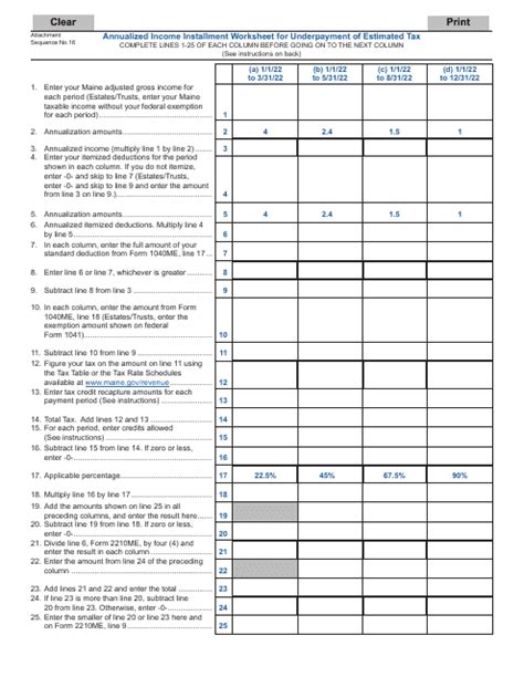 Form 2210ME - 2022 - Fill Out, Sign Online and Download Fillable PDF, Maine | Templateroller