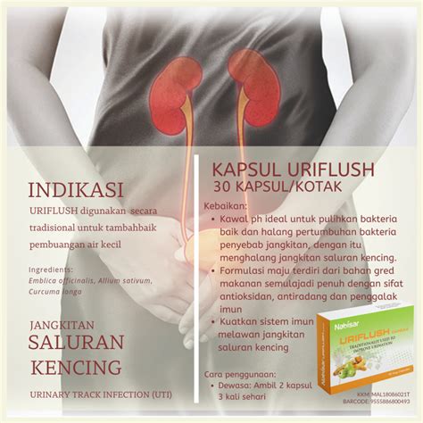 Nabisar Uriflush Capsule Jangkitan Saluran Kencing Uti 30s Shopee