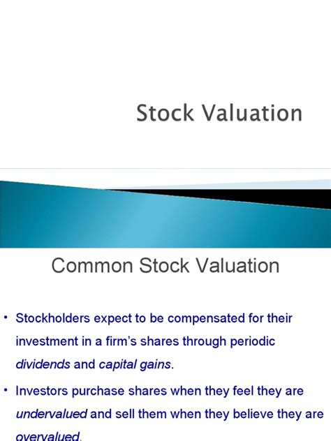 7 Stock Valuation | Stock Valuation | Valuation (Finance)