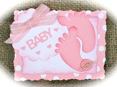 Baby Feet Paper Pieced Scrapbooking Card By Eileensdigidelights