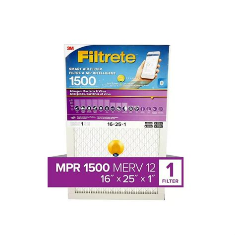 Filtrete Filters 16-inch x 25-inch x 1-inch Ultra Smart Air Filter ...