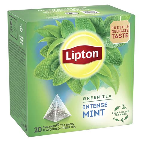 Lipton Gr Ner Tee Minze Pyramidenbeutel G Amazon De Lebensmittel